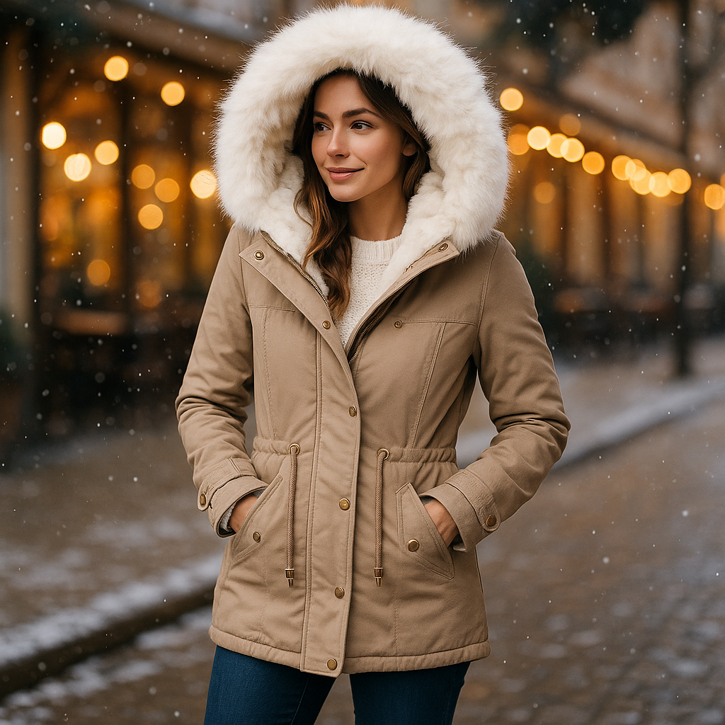 WOLFF – Elegante Winterjas met Capuchon en Knopen