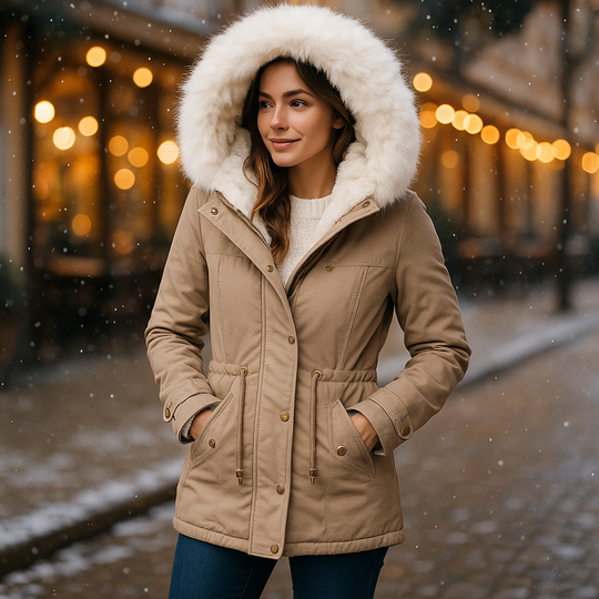 WOLFF – Elegante Winterjas met Capuchon en Knopen