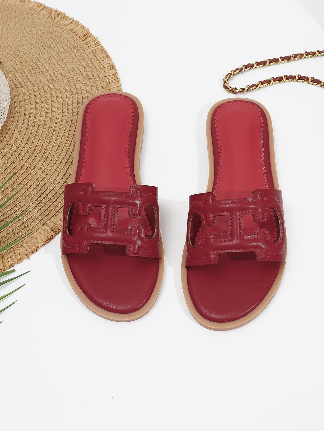 Faux Leren Sandalen Dames met Cut - Out Band en Open Teen Design - ZovaFashion - Sandalen Dames