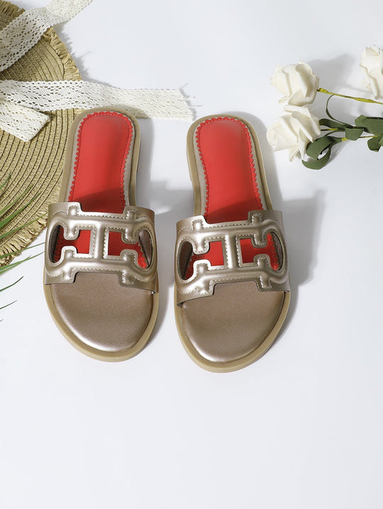 Faux Leren Sandalen Dames met Cut - Out Band en Open Teen Design - ZovaFashion - Sandalen Dames