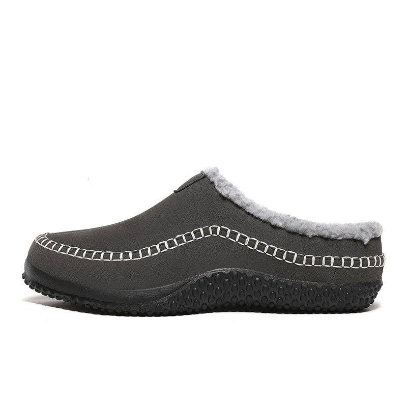 Fleece Voering Slippers Dames van Synthetisch Stof met Gesloten Neus - Zova - Fashion