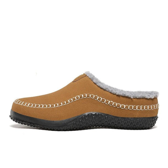 Fleece Voering Slippers Dames van Synthetisch Stof met Gesloten Neus - Zova - Fashion
