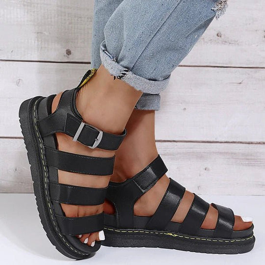 Floral Sandalen Dames met Strappy Design en Relaxed Fit - Zova - Fashion - Sandalen Dames