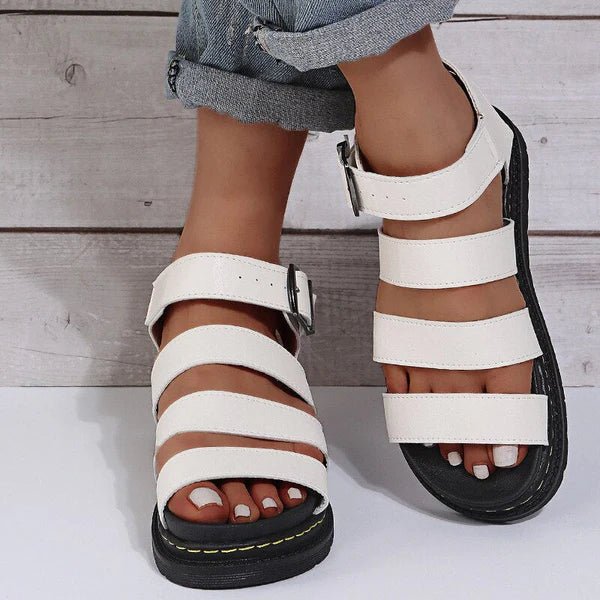 Floral Sandalen Dames met Strappy Design en Relaxed Fit - Zova - Fashion - Sandalen Dames