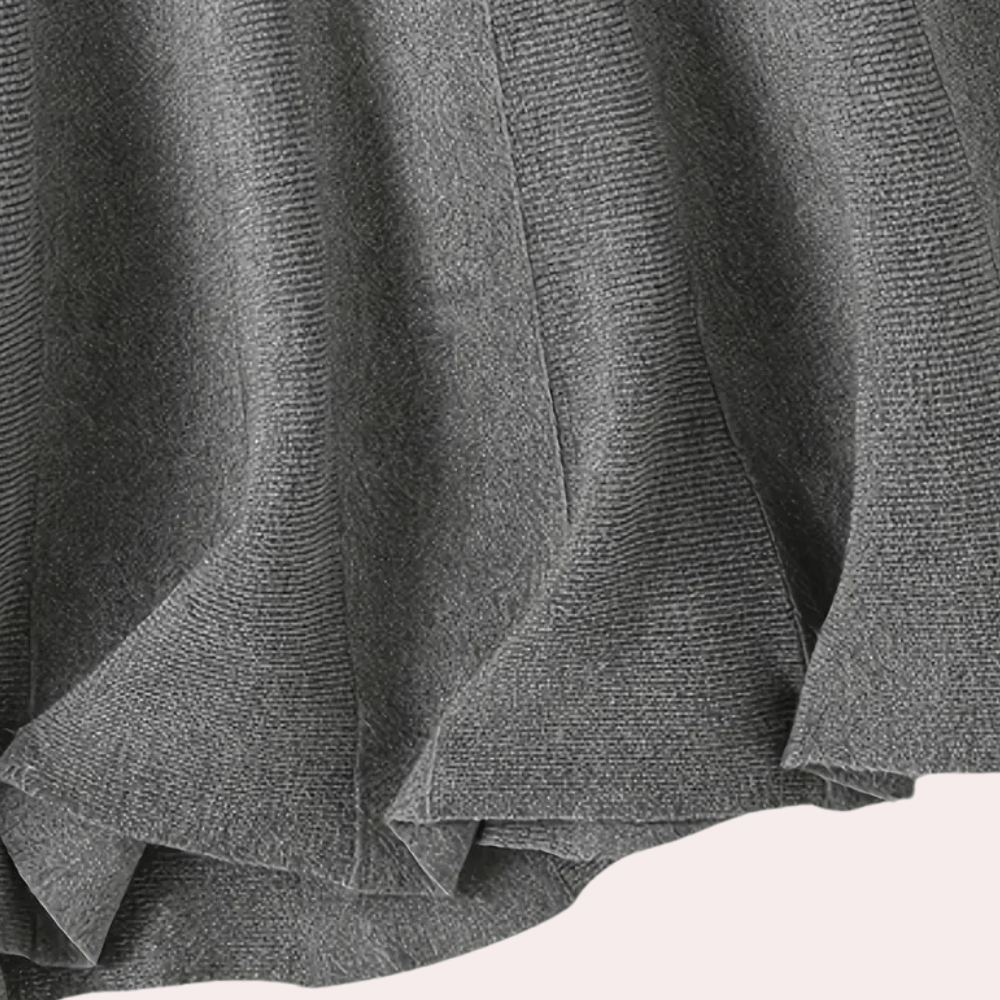 Freesia Gebreide Zomerrok Dames met Hoge Taille en Vloeiend Ontwerp - Zova - Fashion