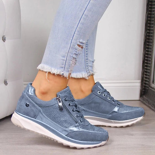 Frida Sneakers Dames met Chunky Zool en Ademend Materiaal - ZovaFashion - Schoenen Dames