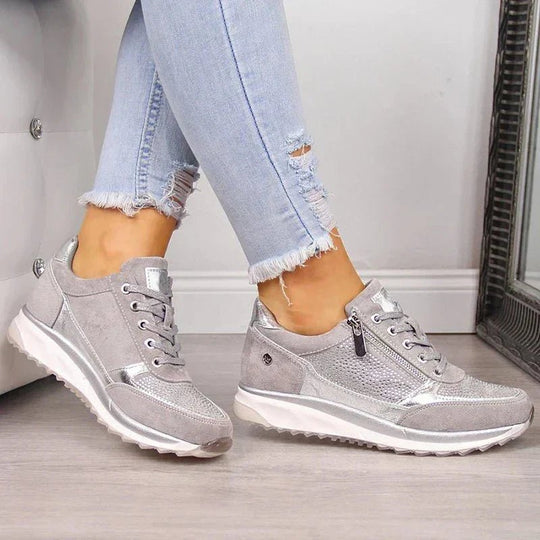 Frida Sneakers Dames met Chunky Zool en Ademend Materiaal - ZovaFashion - Schoenen Dames