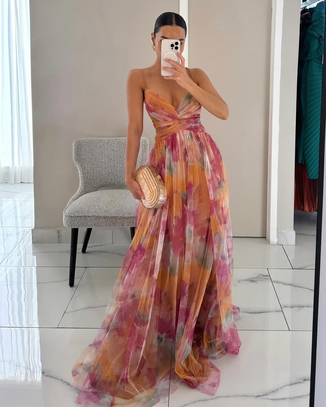 Gardenia - Maxi jurk met bloemenpatroon - ZovaFashion - Maxi Jurk