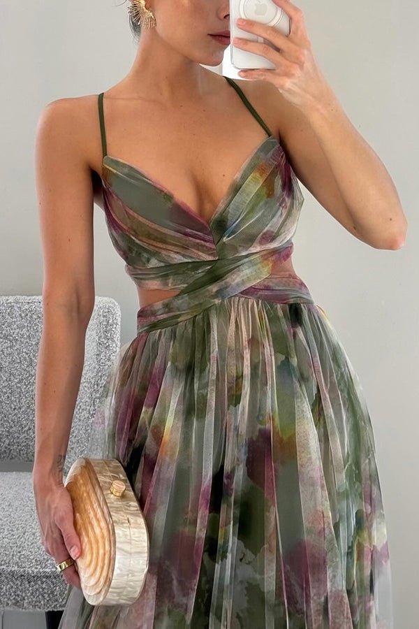Gardenia - Maxi jurk met bloemenpatroon - ZovaFashion - Maxi Jurk