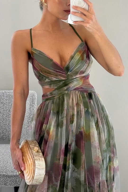 Gardenia - Maxi jurk met bloemenpatroon - ZovaFashion - Maxi Jurk