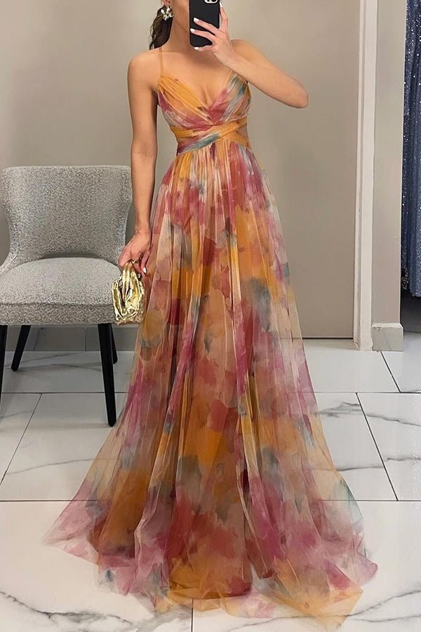Gardenia - Maxi jurk met bloemenpatroon - ZovaFashion - Maxi Jurk
