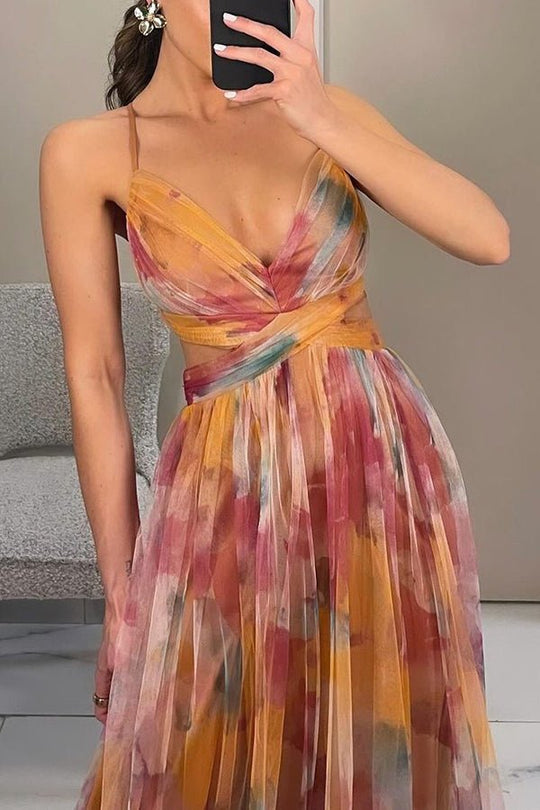 Gardenia - Maxi jurk met bloemenpatroon - ZovaFashion - Maxi Jurk