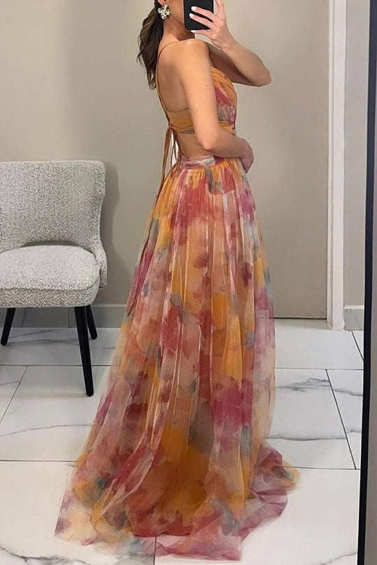 Gardenia - Maxi jurk met bloemenpatroon - ZovaFashion - Maxi Jurk