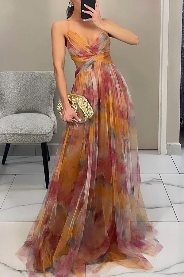 Gardenia - Maxi jurk met bloemenpatroon - ZovaFashion - Maxi Jurk