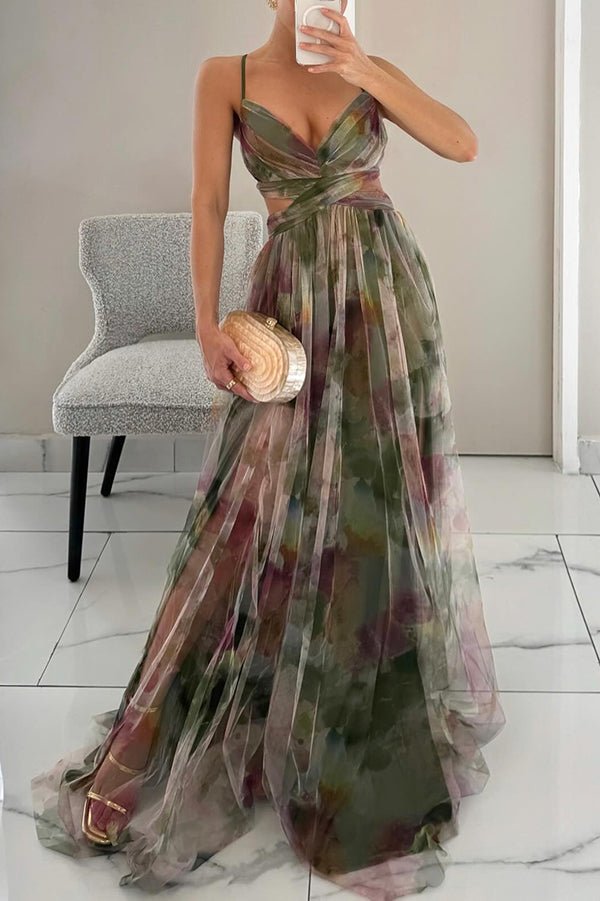 Gardenia - Maxi jurk met bloemenpatroon - ZovaFashion - Maxi Jurk