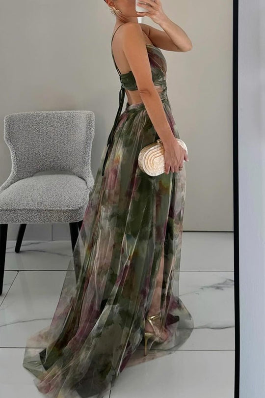 Gardenia - Maxi jurk met bloemenpatroon - ZovaFashion - Maxi Jurk
