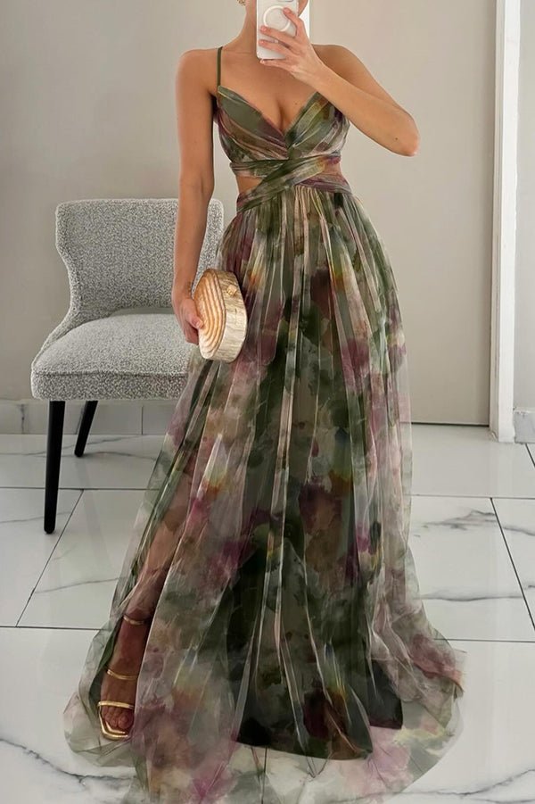 Gardenia - Maxi jurk met bloemenpatroon - ZovaFashion - Maxi Jurk
