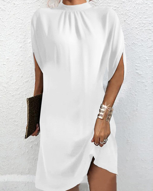 Hacinta Midi Zomerjurk met Batwing Mouwen en Relaxed Fit - ZovaFashion - Midi Jurk