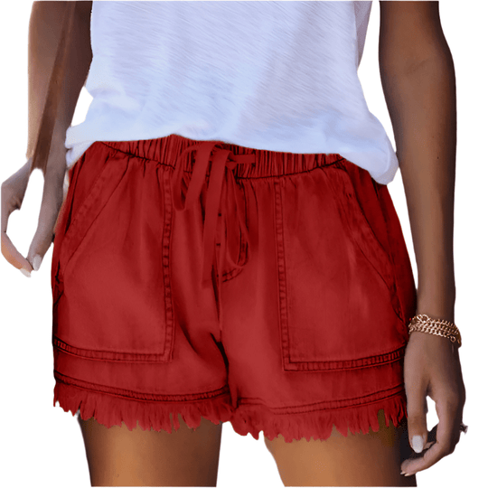 High - Waist Korte Broek Dames van Denim met 5 - Pocket Design - Zova - Fashion