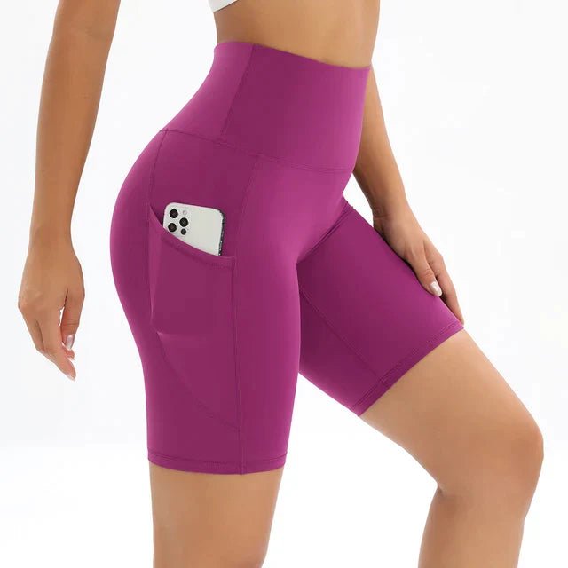 Hoge Taille Korte Broek Dames van Polyester met Ingebouwde Zak - Zova - Fashion - Korte Broek Dames