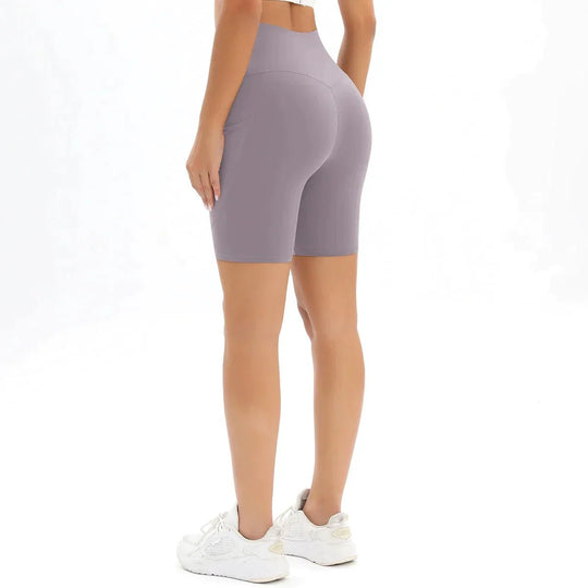 Hoge Taille Korte Broek Dames van Polyester met Ingebouwde Zak - Zova - Fashion - Korte Broek Dames