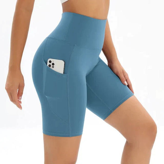 Hoge Taille Korte Broek Dames van Polyester met Ingebouwde Zak - Zova - Fashion - Korte Broek Dames
