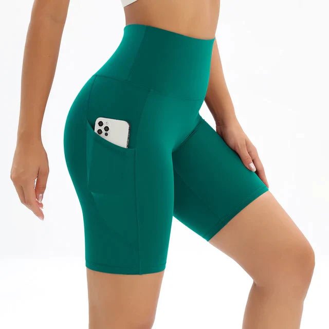 Hoge Taille Korte Broek Dames van Polyester met Ingebouwde Zak - Zova - Fashion - Korte Broek Dames