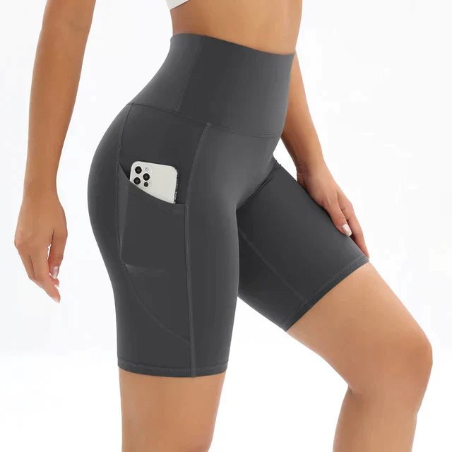 Hoge Taille Korte Broek Dames van Polyester met Ingebouwde Zak - Zova - Fashion - Korte Broek Dames