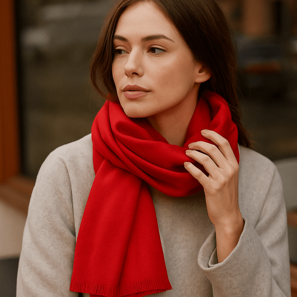 Effen Sjaal Livia – Elegant en Gezellig voor de Winter