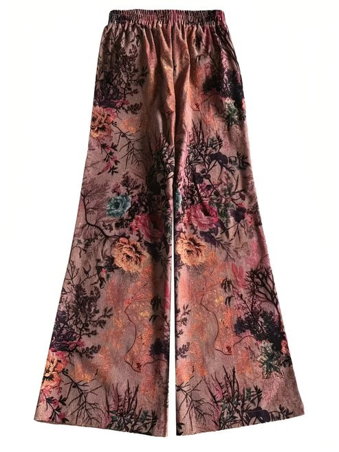 Jessica Spijkerbroek Dames met Bloemenprint en Relaxed Fit van Katoen - ZovaFashion - Spijkerbroek Dames