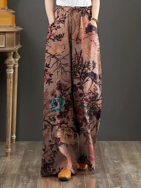 Jessica Spijkerbroek Dames met Bloemenprint en Relaxed Fit van Katoen - ZovaFashion - Spijkerbroek Dames