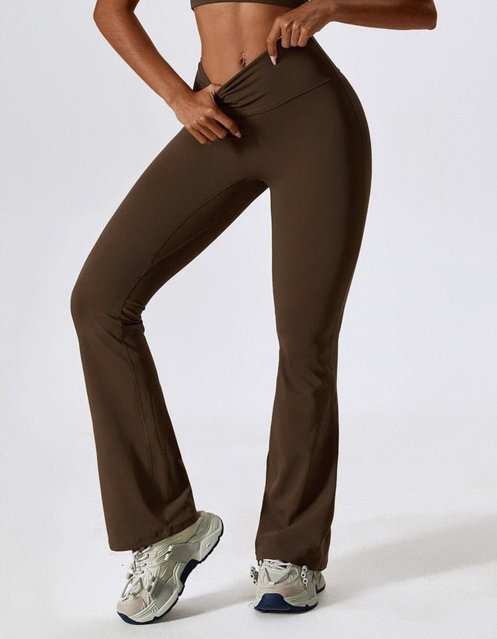 Joggingbroek Dames met Hoge Taille en Taps Toelopende Pijpen van Stretchmateriaal - ZovaFashion - Joggingbroek dames