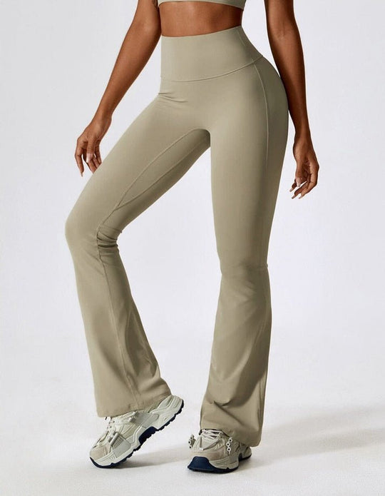 Joggingbroek Dames met Hoge Taille en Taps Toelopende Pijpen van Stretchmateriaal - ZovaFashion - Joggingbroek dames
