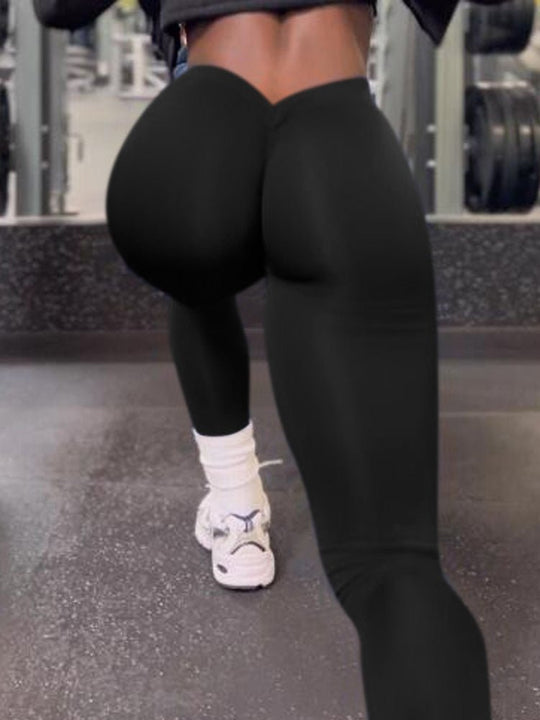 Joggingbroek Dames van Katoen met Scrunch Bum en Hoge Taille - ZovaFashion - Joggingbroek dames