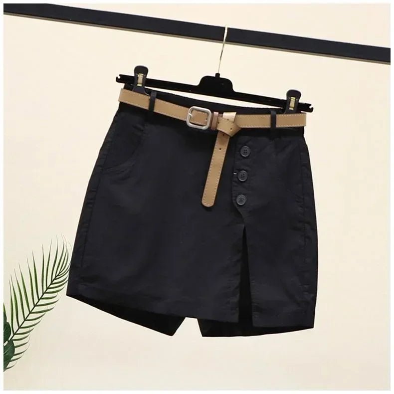 Katoenen Korte Broek Dames met A - lijn en Relaxed Fit - Zova - Fashion