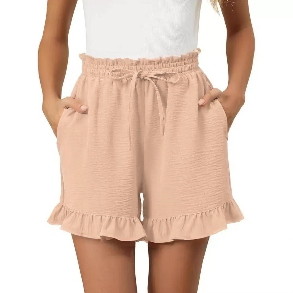 Katoenen Korte Broek Dames met Gingham Patroon en Elastische Tailleband - Zova - Fashion - Korte Broek Dames