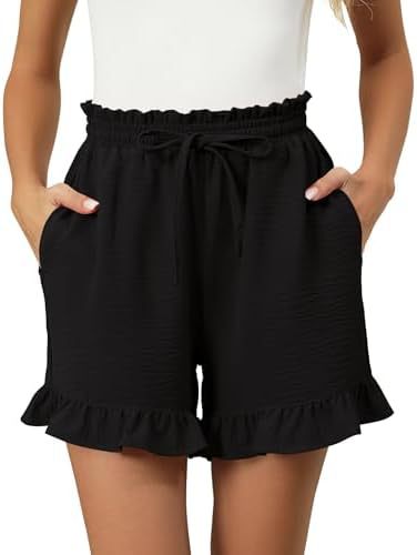 Katoenen Korte Broek Dames met Gingham Patroon en Elastische Tailleband - Zova - Fashion - Korte Broek Dames