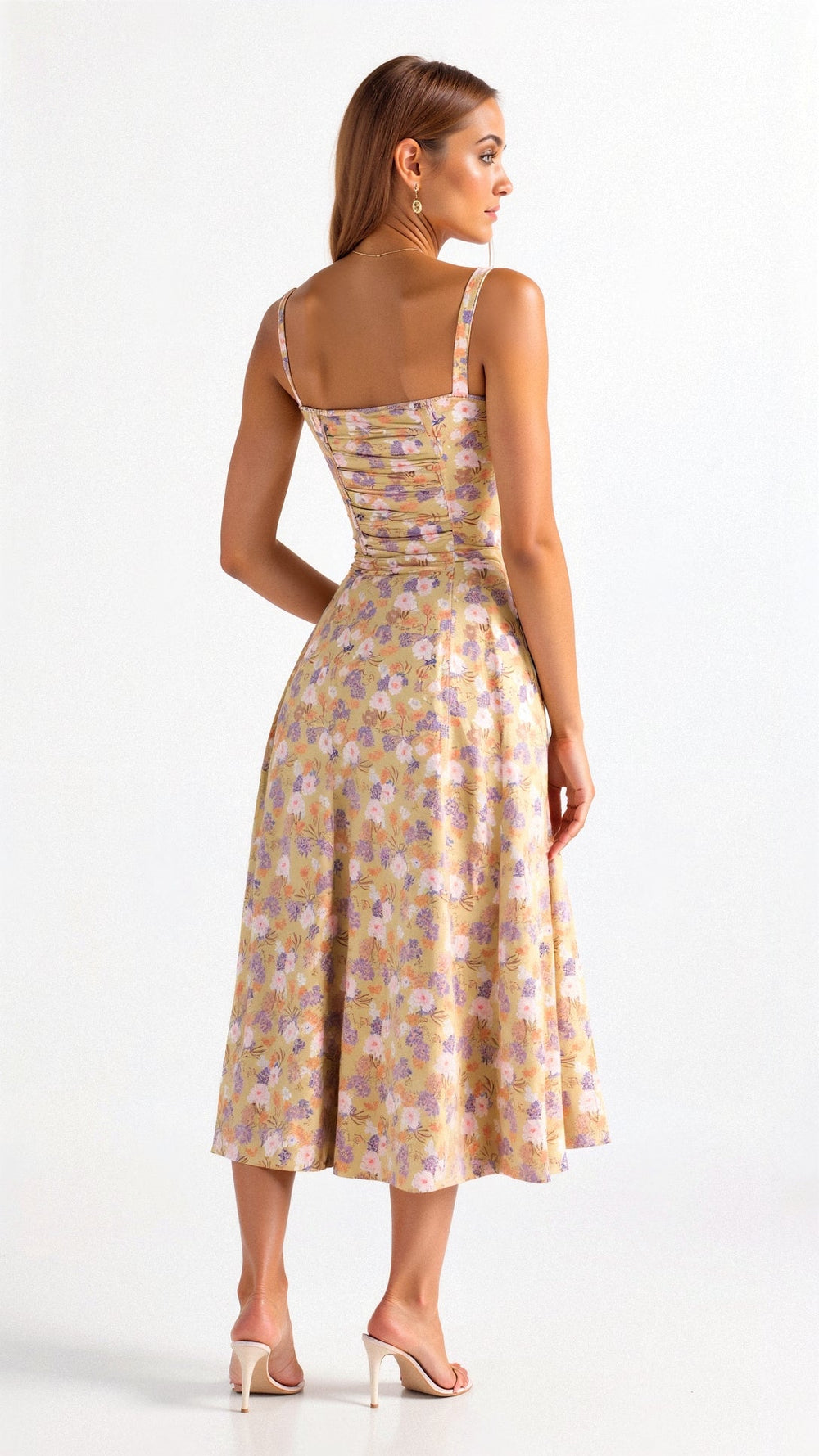 Kiana Corset Midi Zomerjurk Dames van Zacht Materiaal met Corset Top en Midi Lengte - ZovaFashion - Midi Jurk