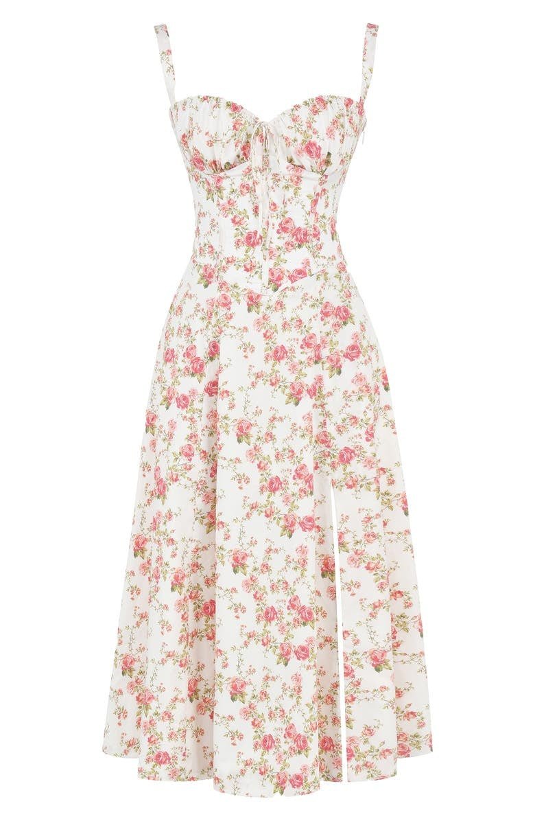 Kiana Corset Midi Zomerjurk Dames van Zacht Materiaal met Corset Top en Midi Lengte - ZovaFashion - Midi Jurk