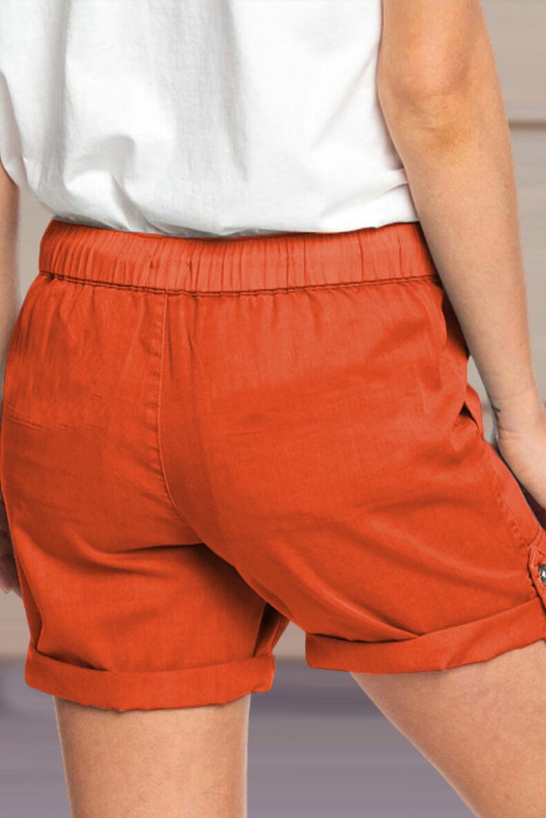 Korte Broek Dames van Polyester met Verstelbare Taille en Relaxed Fit - Zova - Fashion - Korte Broek Dames