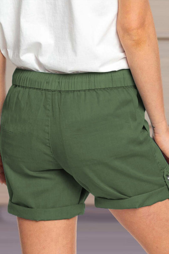 Korte Broek Dames van Polyester met Verstelbare Taille en Relaxed Fit - Zova - Fashion - Korte Broek Dames