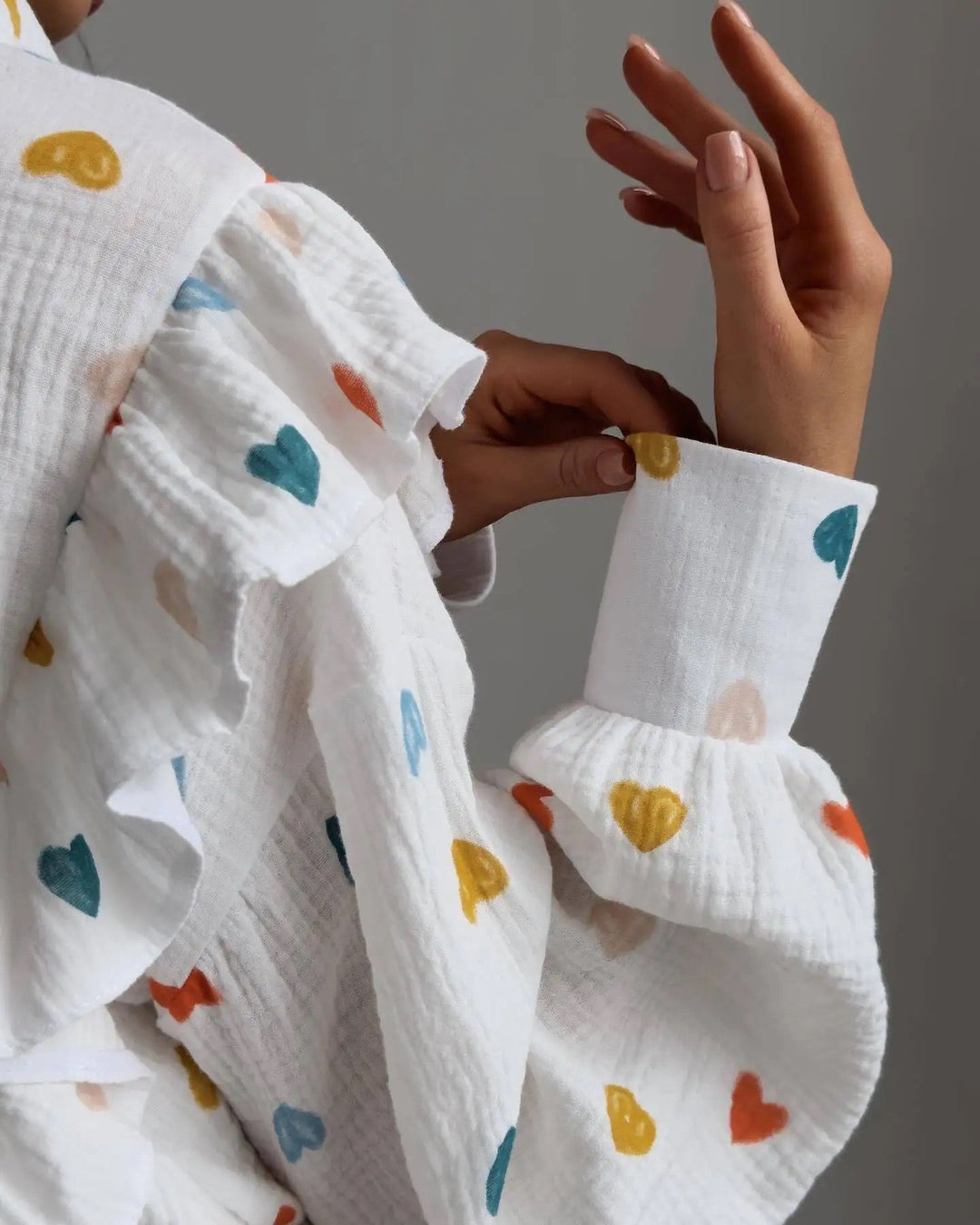 Korte Broek Dames Volledige Set met Ruffled Mouwen en Hoge Taille van Lichtgewicht Stof - Zova - Fashion