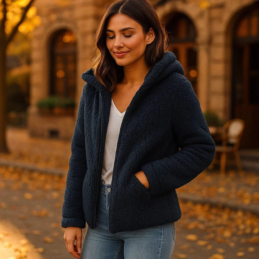 Teddy Fleece Damesjack – Warm en Stijlvol