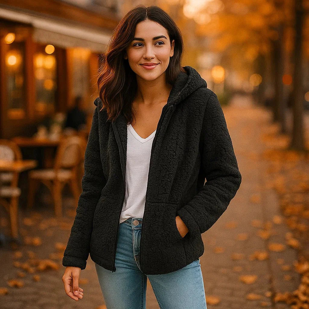 Teddy Fleece Damesjack – Warm en Stijlvol