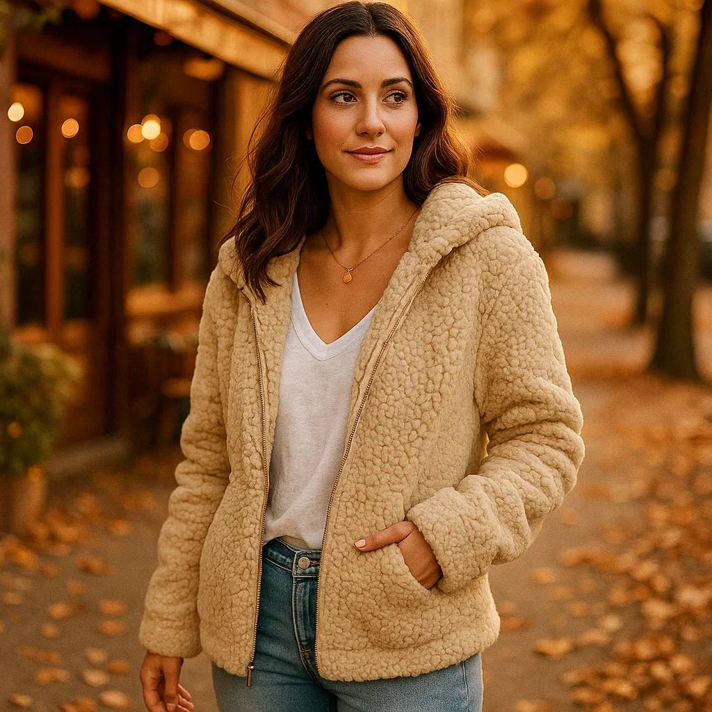 Teddy Fleece Damesjack – Warm en Stijlvol