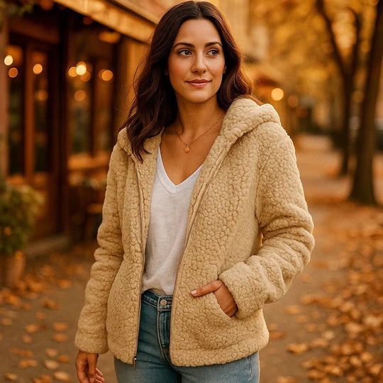 Teddy Fleece Damesjack – Warm en Stijlvol
