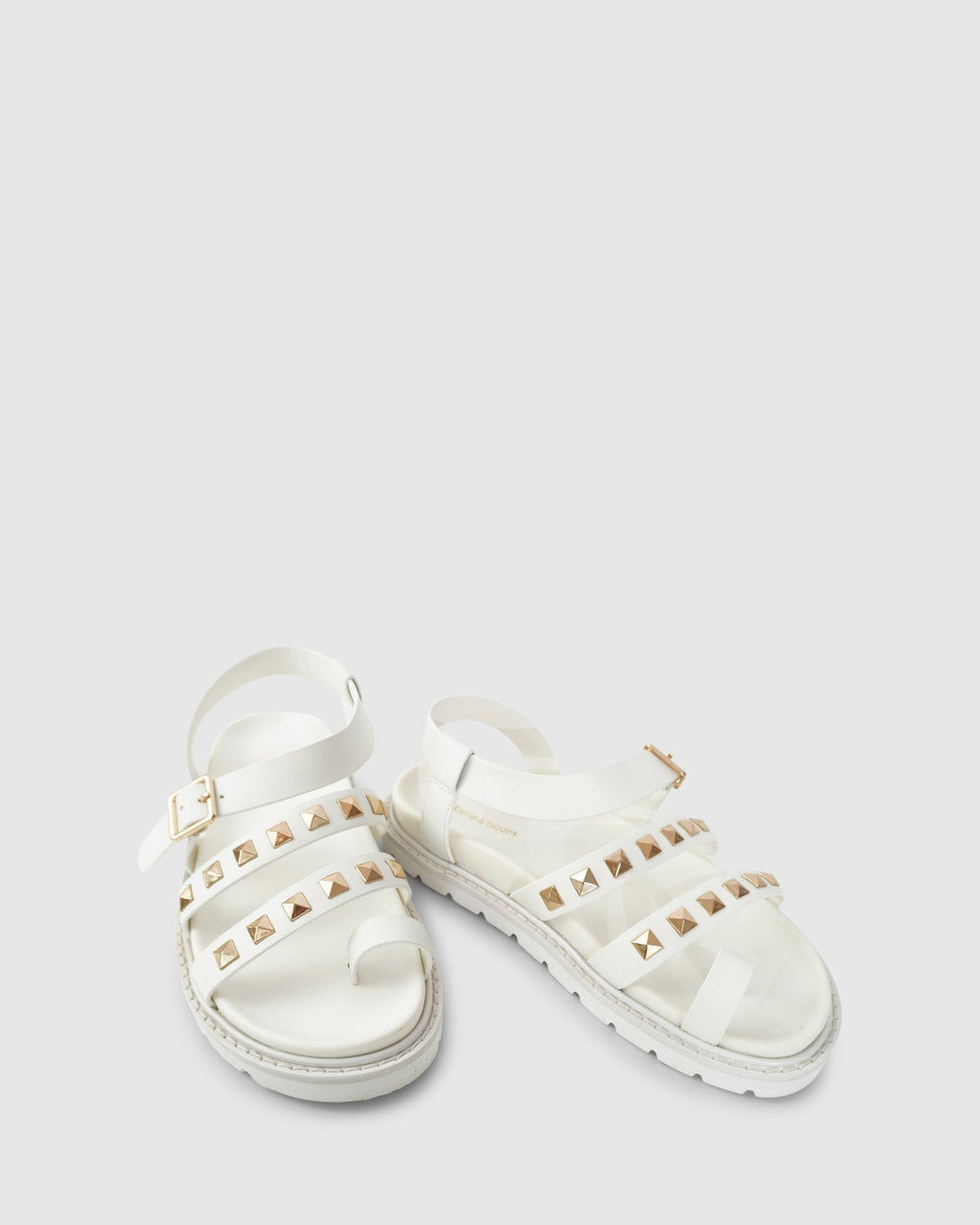 Leren Chunky Sandalen Dames met Verstelbare Bandjes en Pyramid Studs - Zova - Fashion - Sandalen Dames