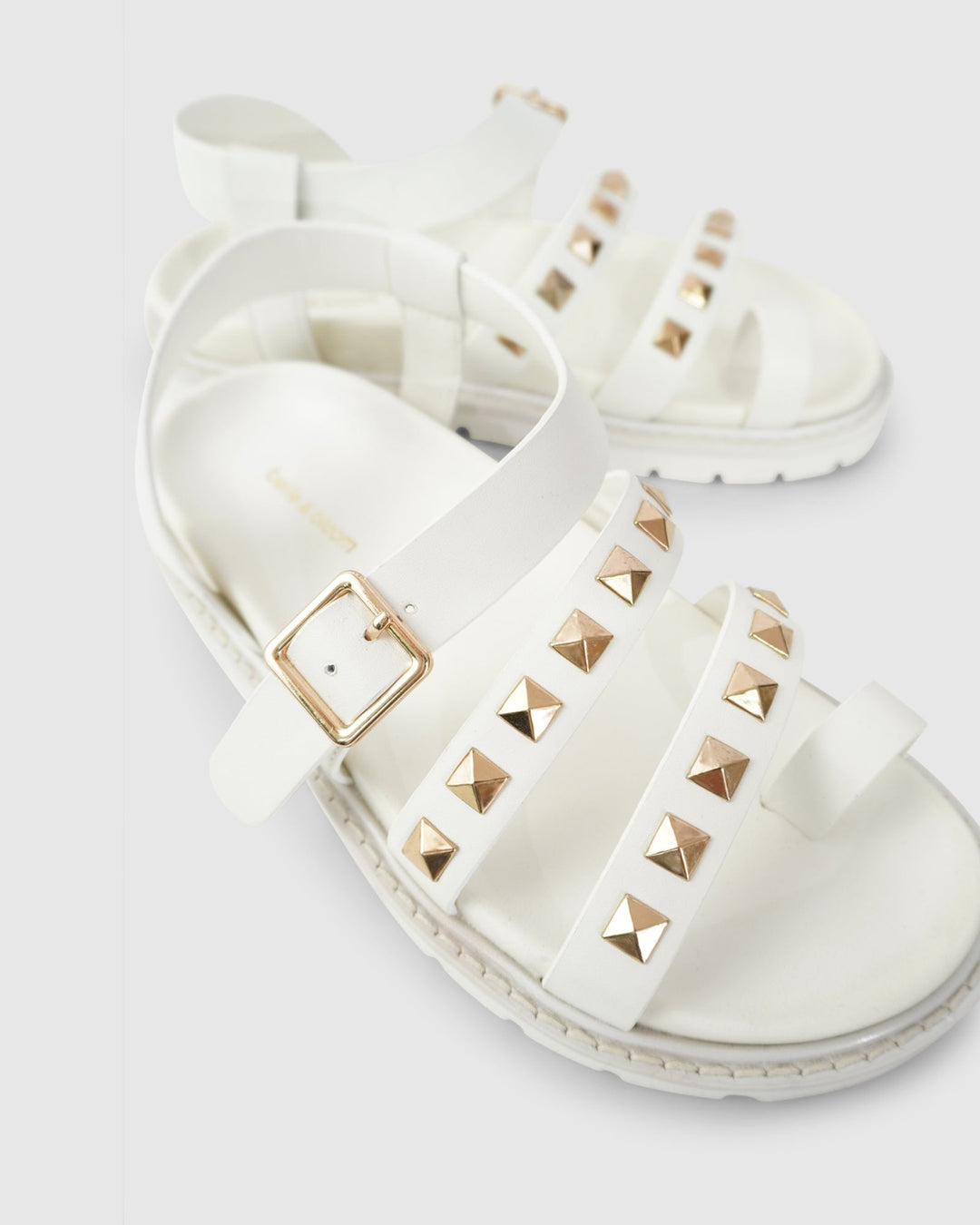 Leren Chunky Sandalen Dames met Verstelbare Bandjes en Pyramid Studs - Zova - Fashion - Sandalen Dames