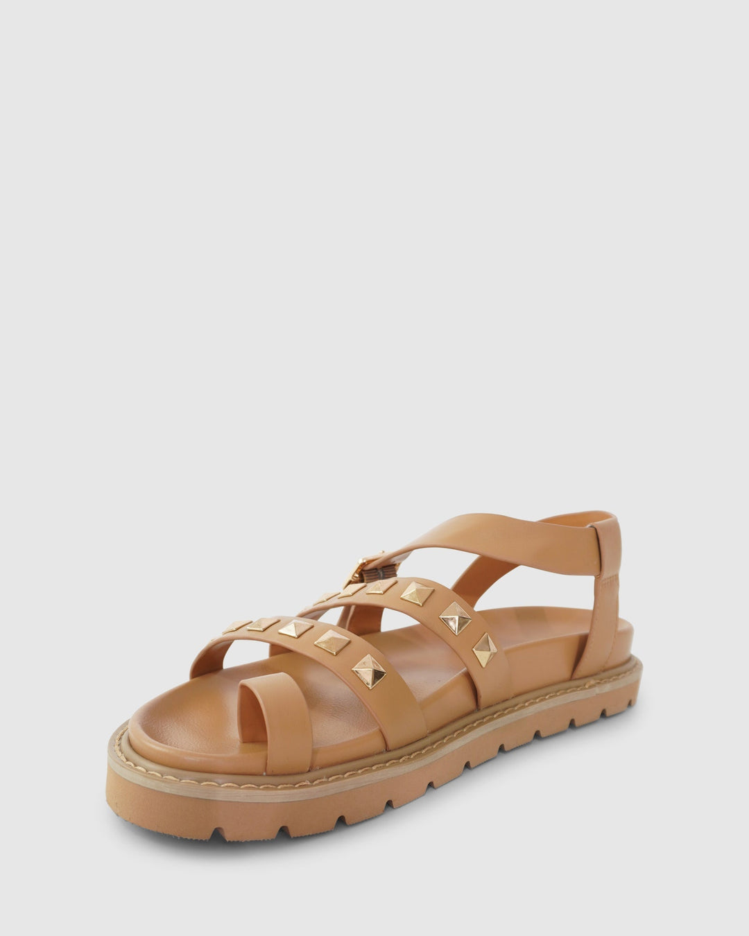 Leren Chunky Sandalen Dames met Verstelbare Bandjes en Studs - Zova - Fashion - Sandalen Dames