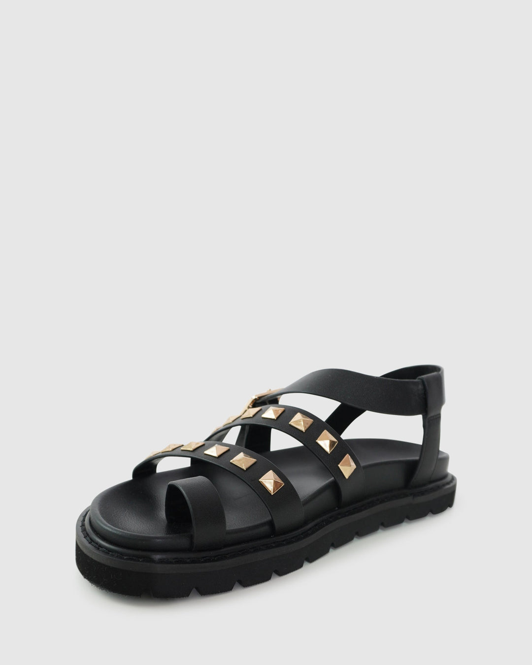 Leren Chunky Sandalen Dames met Verstelbare Bandjes en Studs - Zova - Fashion - Sandalen Dames